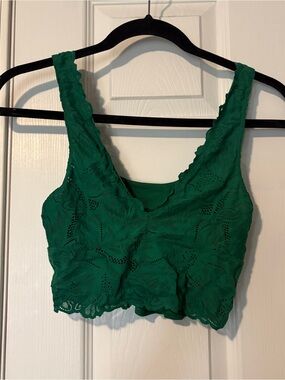 aerie Emerald Lace Bralette